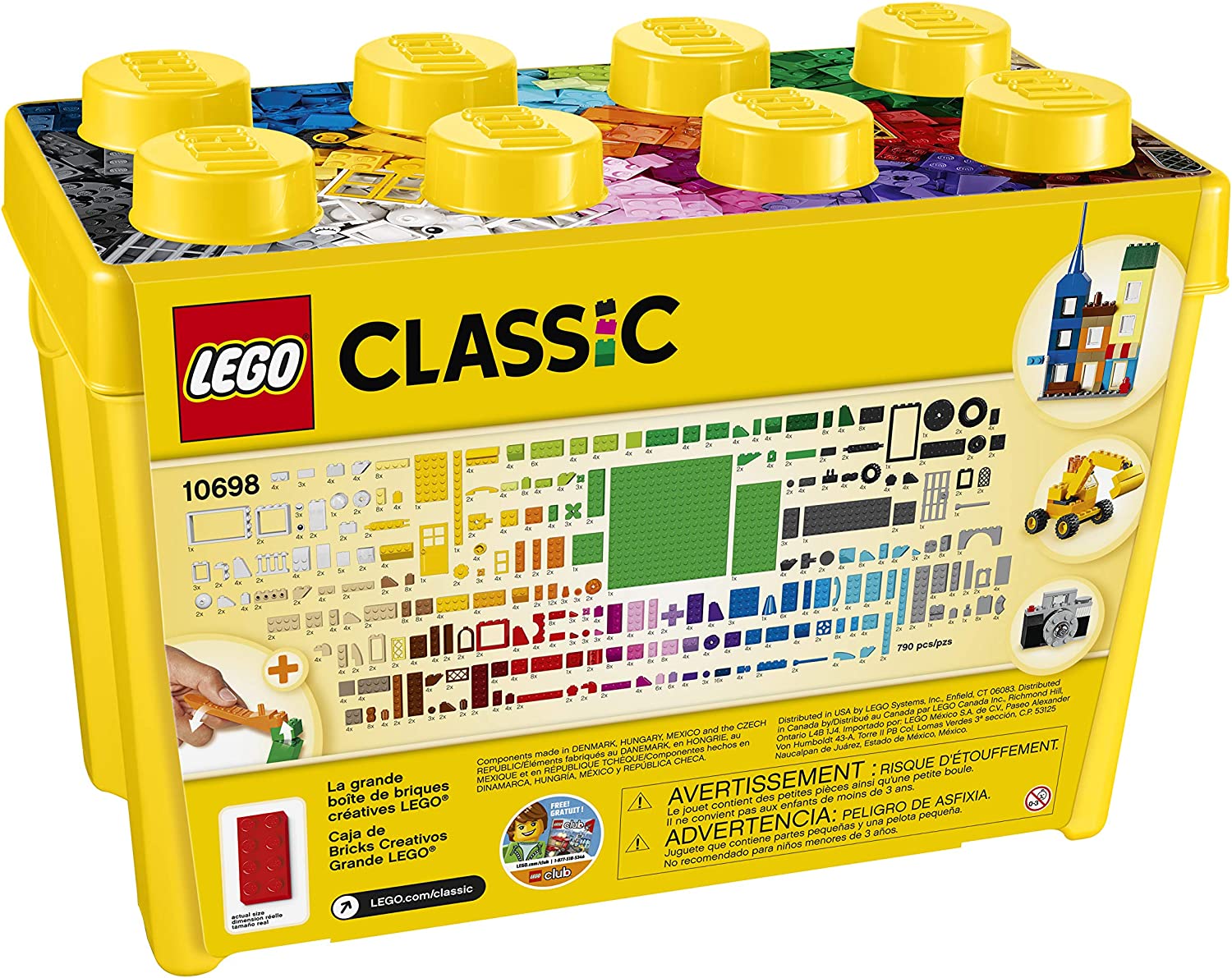 Lego Classic Caja Grande De 790 Fichas 10698